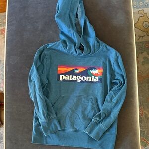 Patagonia Boy’s Teal Hoodie - Small